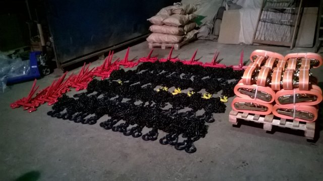 Цепи крепежные, стяжки цепные